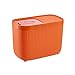 Getreidebehälter, Lebensmittelspender, Fächer Automatische Dosieraufbewahrungsbox, Versiegelter Getreidebehälter für die Küche (10L),Orange,B