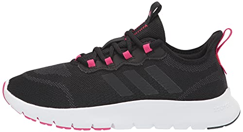 Adidas Women's Vario Sport Running Shoe, Black/Black/Team Real Magenta, 7 #TOP7