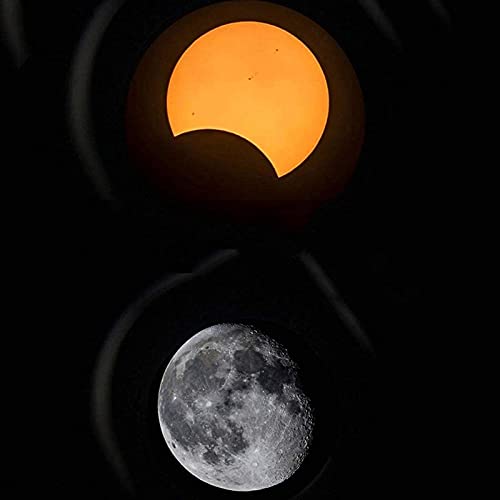 Telescopio astronómico refractor 50mm con trípode ajustable miniatura 5