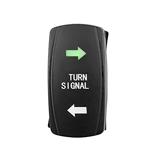 Culmkari Turn Signal Rocker Switch With Flasher Green Led On/Off/On Atv Utv Kit Compatible With Rv Vehicle Off-Road Pickup Tractor Boat Motorcycle 4Pin Ip67 Universal Motor Internal Switch #TOP4