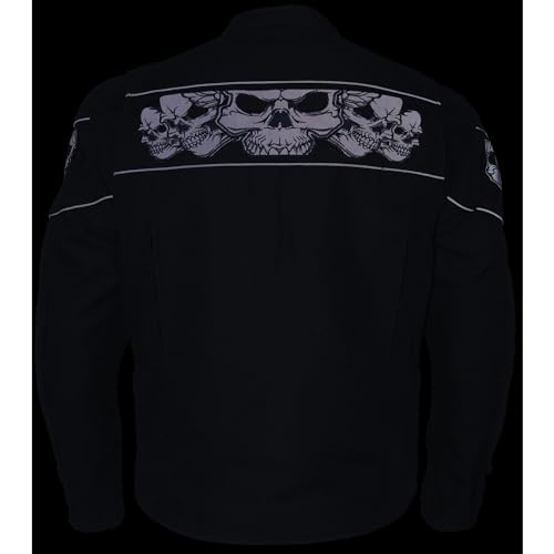 Image of Milwaukee Leather Men's CE Armored Textile Motorcycle Rider Jacket - Year Round Wear