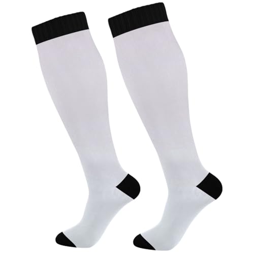 Joisal Magnolia Alice Blue Gradient Knee High Compression Socks for Running Comfort Support and all Day Comfort, 1 pair