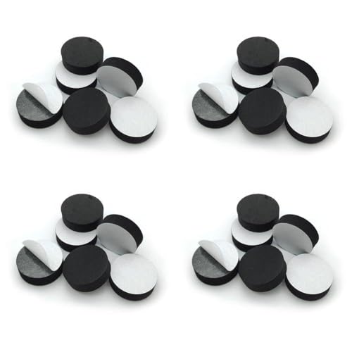 Paquete de 60 patas de goma EVA antideslizantes para macetas, almohadilla protectora invisible para suelo, compatible con uso en interiores y exteriores, color negro