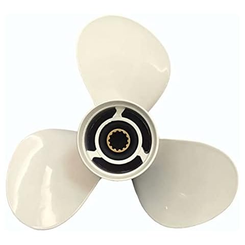 COPKINGO Boat Propeller 11 5/8 X 11-G for Yamaha 25HP 30HP 40HP 45HP 50HP 55HP 60HP /Outboard Propeller with 13 Spline Tooth 69W-45947-00 Cover