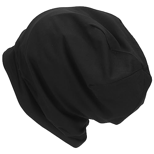 Bonnets pour femmes et bonnet de chimiothérapie en coton et satin noir
