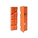 HORUSDY 4.5" Universal Vise Jaws, Magnetic Retention Vise Pads, Orange Urethane Soft Jaws