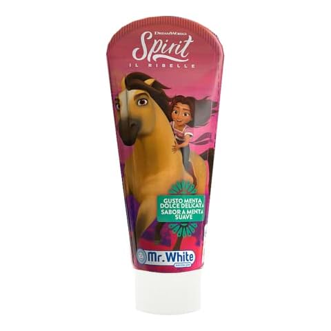 Mr.White Spirit Toothpaste for Children 75ml - with Fluoride - Simply Mint Flavour Toothpaste - Suitable from 3+ Years Cover
