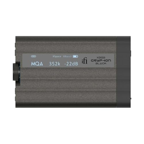 iFi xDSD Gryphon Black Edition – Ultra-Res Portable Balanced DAC/Amp with 4.4mm & 3.5mm Outputs – Bluetooth 5.1, USB-C & S/PDIF – Hi-Res Audio, Full MQA, DSD512