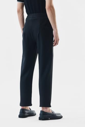 Image of SNITCH Men Chinos | Slim Fit Mid Rise Solid Pattern | Cotton Blend with Medium Stretch & Smooth Texture | Button & Zip Closure for Casual & Street Wear