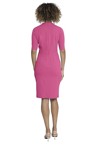 Image of Maggy London Women's Versatile V-Neck Elbow Sleeve Knee-Length Dress | Business Casual Dresses for Women