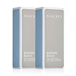 SEACRET - Professional Nail Buffing Block. 3 Ways Buffing Block The Secret for Shiny Nails. Manicure & Pedicure - Pack of 2