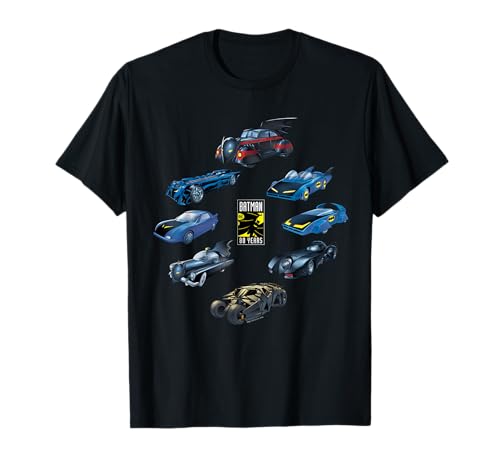 Batman 80 Years Batmobile Oval T-Shirt