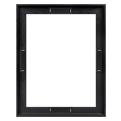 CCPEAR 11x14 Canvas Floating Frame for Paintings and Wall Art Black