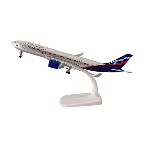 Avión fundido a presión Airbus 330 de Aeroflot modelo de metal de 20cm