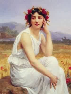 Peinture à l'huile pour habiller un mur vide avec la toile The Muse de Seignac