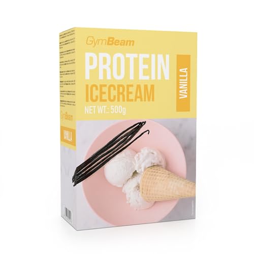 GymBeam Protein Ice Cream - Mezcla de helado de proteína en polvo, Vainilla, 500 g