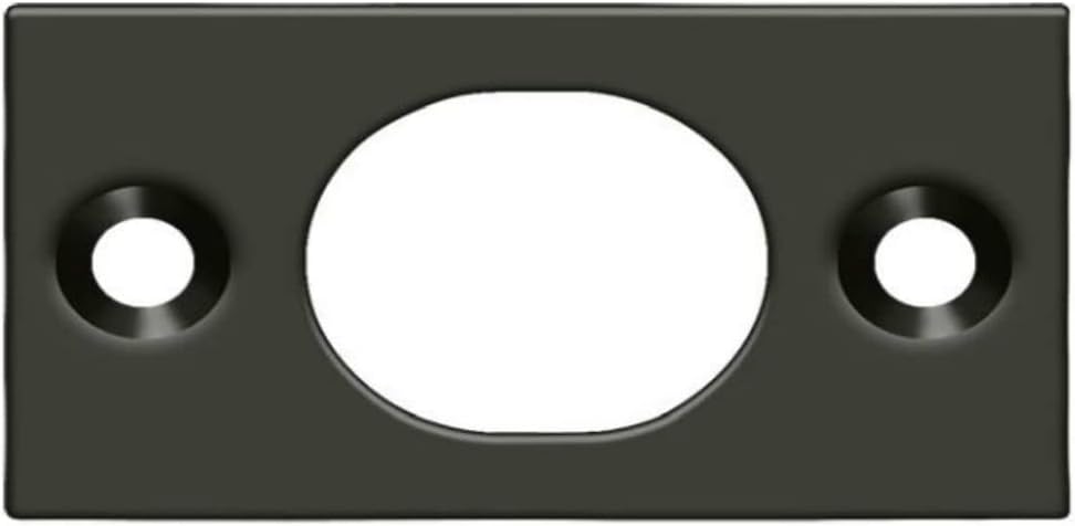 Deltana SP6FBU10B Strike Plate for 6 Flush Bolt; Oil Rubbed Bronze Finish