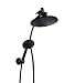Bright Showers Rain Shower head with Handheld Combo Set Includes Wall Mount Suction Bracket, 3-Way Water Diverter Mount, 5 ft. Shower Hose (9 Inch Round, Oil Rubbed Bronze)