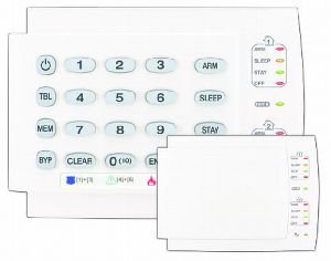 Paradox K10h clavier avec indicateurs LED 10 zones et guichet Horizontal de protection des touches