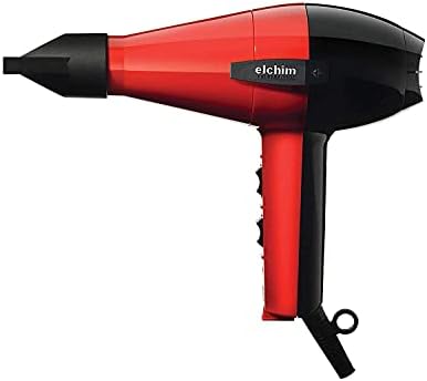 ELCHIM 2001 High Pressure Professional Hair Dryer - Red/Black , 1 Count (Pack of 1)