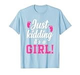 Gender Reveal Pink or Blue Boy or Girl Party Tee