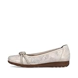 Gummi Rieker Damen L9368 Ballerinas, beige, 37 EU