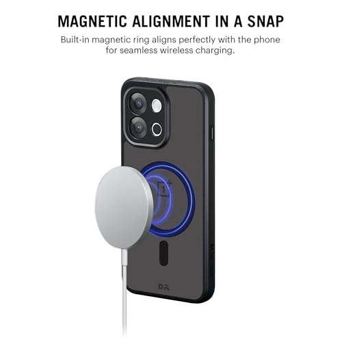 Image of DailyObjects Nimbus Magnetic Case Cover Compatible with OnePlus 13s | Wireless Charging Slim Back Cover - Black