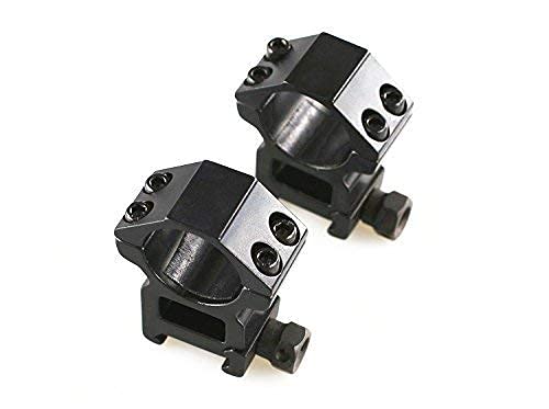 HWZ 1"/30mm Dovetail Scope Mount Rings Medium Profile for 11mm/20mm Dovetail Picatinny (2 Pieces) (25mm,20mm,Hight) – vue 3
