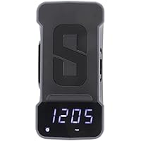 Altavoz Bluetooth Despertador, 3 en 1 Despertador Bluetooth Gran Rango de Carga 12 Funciones Diseño de Doble Bobina PC Y ABS 10W para Cabecera(Azul)