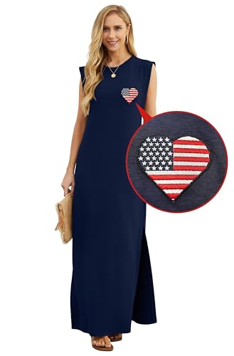 Image of GRECERELLE 2026 Women Year-Round Casual Round Neck Loose Split Wrinkle-Free Long Maxi Vacation Dress with Pockets (XXS-4XL)