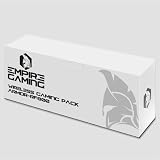 Empire Gaming Armor RF800 Zestaw bezprzewodowej myszy do gier AZERTY (francuski układ) RGB z podkładką pod mysz - klawiatura 2,4G, mysz 4800 DPI, PC PlayStation Xbox One/Mac Series - biała