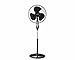 HAEGER Round Wind - Ventilador de Pie con 45W de Potencia, 3 velocidades - aspas de 40 cm, Base Redonda, Motor Alta Durabilidad 100% Cobre, Ajustable verticalmente 130 cm