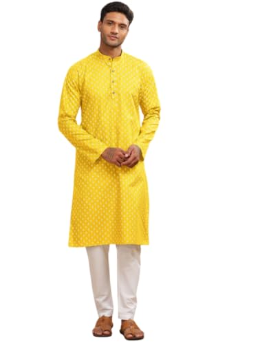 Image of BE ACTIVE Cotton Kurta for Men | Traditional and Classy Design | Indian Kurta | Full Sleeve Kurta