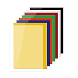eupdd 8 Stück A4 Colored Acrylic Sheet: 2mm Acryl Kunststoffplatte für Laser Gravur, Schneiden, Basteln, Heimdekoration, Handwerk und DIY Projekte