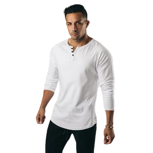 Image of Men's Henley Full Sleeve T-Shirt