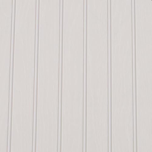 Top 10 Picks for the Best Beadboard for Bathroom Spaces 9 Transform Faux Beadboard Peel and Stick Wallpaper, Off-White/Grey