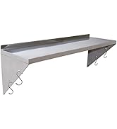 MOOTACO Wandrek, keuken, plank, roestvrij staal, enkellaags, driehoekig met multifunctioneel...