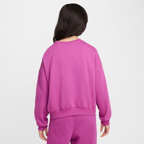 Nike Girls' Club Fleece Boxy Crew-Neck Sweatshirt (Big Kid)3