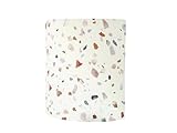applique murale sur polyphane Générique Applique murale motifs terrazzo luminaire demi cylindre 1/2 lune idée cadeau anniversaire décoration taille personnalisée chambre enfant bébé (demi-lune 25x25 cm)
