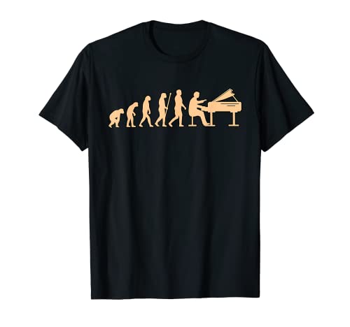 Reproductor de piano evolución para profesor de música piano gráfico Camiseta