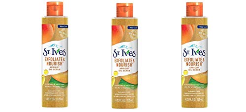 St. Ives Exfoliate & Nourish Scrub Apricot Oil - 4.23 oz, Pack of 3