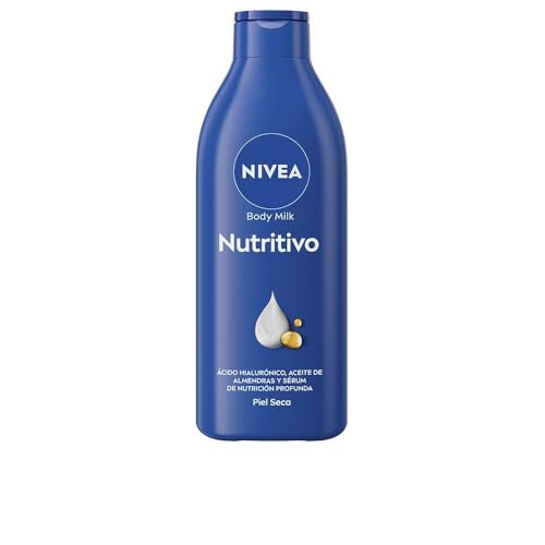 Nivea Body Milk Nutritivo (1 X 400 Ml), Latte Per Il Corpo Che Idrata Per 72 Ore, Crema Idratante Per Il Corpo Con Olio Di Mandorle E Acido Ialuronico