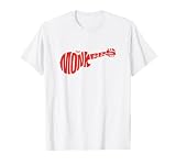 The Monkees Classic Red Guitar Logo White T-Shirt Small