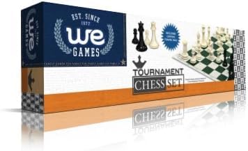 WE Games Juego de Ajedrez Deluxe con Bolsa y Tablero Roll-Up miniatura 7