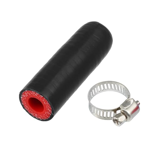 A ABSOPRO Universal Silicone Coolant Cap Intake Vacuum Hose End Plug 10mm 0.39" ID Car Coolant Heater Bypass Vacuum Water Port Silicone Black