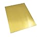 Startbuymore H62 Brass Sheet - 0.5 To 2.0mm Thickness, 100X100mm Precision Cut Metal Plates For Industrial, Electronics And Decorative Applications(0.8 * 100 * 100mm)