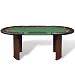 vidaXL Mesa de póker 10 Jugadores con área de Reparto Bandeja fichas...