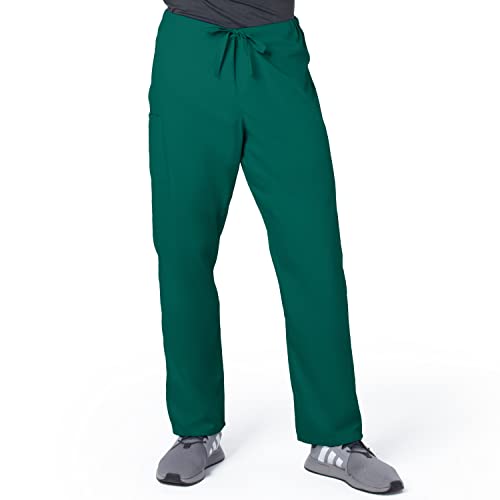 Landau Scrub Zone Unisex Relaxed Fit 2-Pocket Drawstring Cargo Scrub Pants 85221 Hunter