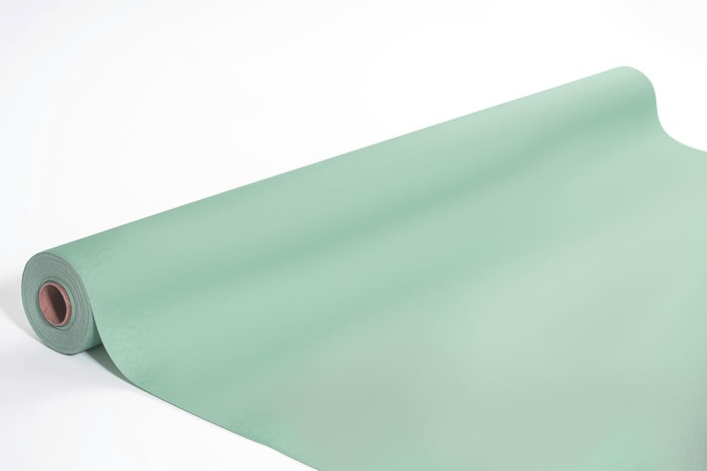 Sovie HORECA Tischdeckenrolle in EUKALYPTUSGRÜN aus Linclass Airlaid, 118 cm x 25 m, 1 Stück, Einweg Tischdeko Bankettrolle Buffetdecke Gastronomiebedarf Hochzeit Party
