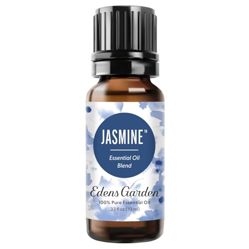 Edens Garden Jasmine Essential Oil Blend 100% Pure Premium Grade Natural & Synthetic-Free Undiluted for Hair Care Home Diffusers Skin Aromatherapy Massage & Humidifiers 10 ml (.33 fl oz)